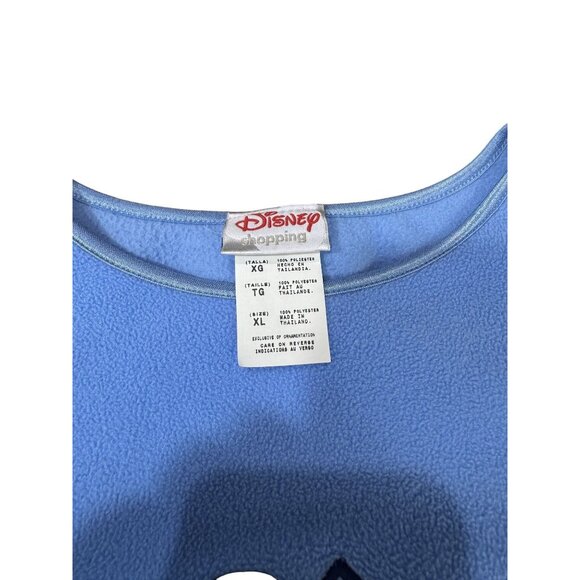 Disney Mickey Mouse Size XL Women's Blue Fleece Pullover Sweatshirt Casual Top - Picture 5 of 6